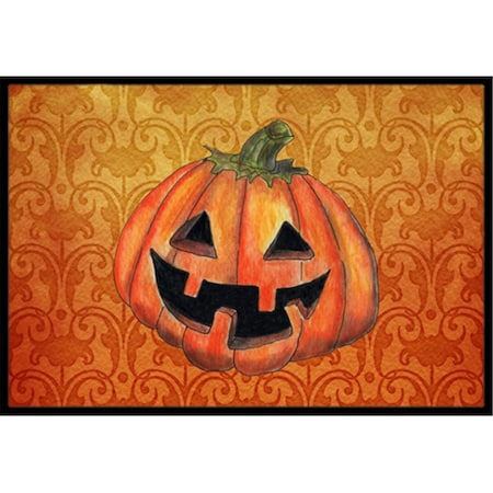 Micasa 18 x 27 in. October Pumpkin Halloween Indoor Or Outdoor Mat MI55723